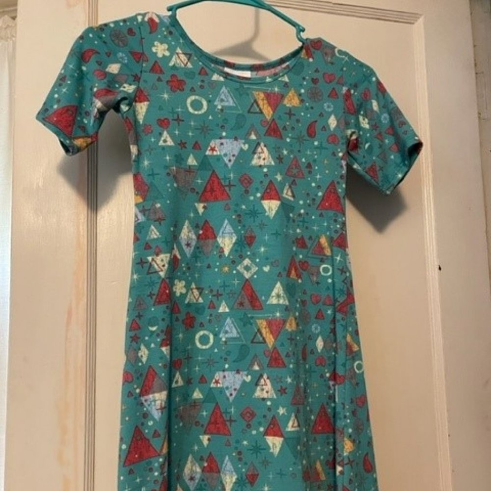 LuLaRoe Girl's Adeline Dress Size 10